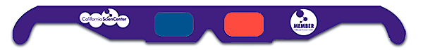 3D Anaglyph Glasses - California Science Center