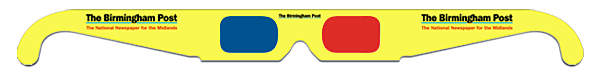 3D Anaglyph Glasses - The Birmingham Post